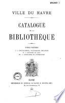 Catalogue de la bibliothèque