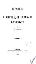 Catalogue de la Bibliothèque publique d'Yverdon