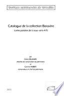 Catalogue de la collection Boissière