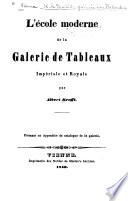 Catalogue de la galerie de tableaux impériale et royale au Belvédère à Vienne ...