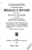 Catalogue de la remarquable collection de médailles monnaies délaissées par Mr. Hippolyte Kluyskens