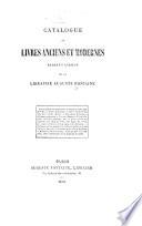 Catalogue de livres anciens et modernes, rares et curieux de la librairie Auguste Fontaine
