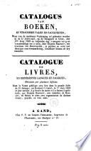 Catalogue de livres en différentes langues et facultés, délaissés par plusieurs défunts ... 1.r juin 1829 ...
