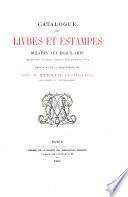 Catalogue de livres et estampes relatifs aux beaux-arts