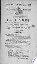 Catalogue de livres...