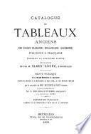 Catalogue de tableaux anciens ... formant la deuxième partie des collections de feu M. Slaes-Cockx, à Bruxelles. Vente publique ... lundi 18, ... Mai 1868, ...