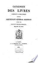 Catalogue de vente des livres de Hyacinthe François Joseph Despinoy, du 12 novembre à 22 decembre 1849