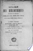 Catalogue des bibliothèques délaissées par messieurs Calders, ..., Beckers, ..., Zwéron, ...