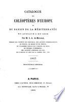 Catalogue des coléoptères d'Europe et du bassin de la Méditerranée en Afrique et en Asie
