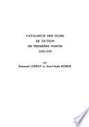 Catalogue des films de fiction de première partie, 1929-1939