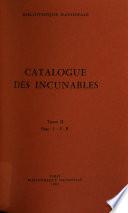 Catalogue des incunables: Fasc. 4, S-Z et Hebraica