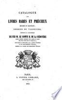 Catalogue des livres ... de la bibliothèque de M. le Comte Huchet de Labédoyère. (Table alphabétique des noms d'auteurs ..., des ouvrages anonymes et des pseudonymes, précédée d'une notice par M. J. Janin et suivie de la liste des prix d'adjudication.).