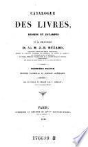 Catalogue Des Livres Dessins Et Estampes De La Bibliotheque De feu M. J. - B. Huzard