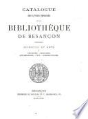 Catalogue des livres imprimés de la bibliothèque de la ville de Besançon