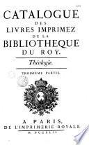 Catalogue des livres imprimez de la Bibliothèque du Roy