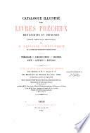 Catalogue des livres precieux manuscrits et imprimés faisant partie de la bibliothèque de m. Ambroise Firmin-Didot