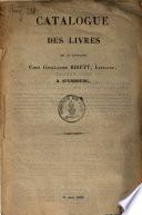 Catalogue Des Livres Qui Se Trouvent Chez Guillaume Birett, Libraire, A Augsbourg