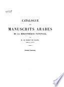 Catalogue des manuscrits arabes