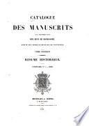 Catalogue des manuscrits de la bibliothèque royale des ducs de Bourgogne