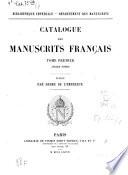 Catalogue des manuscrits français