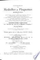Catalogue Des Medailles & Plaquettes Modernes