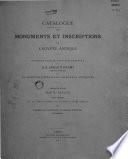 Catalogue des monuments et inscriptions de l'Egypte ancienne