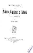 Catalogue des mousses, hépatiques et lichens de la Corrèze
