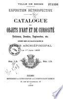 catalogue des Objets d'Art et De Curiosite