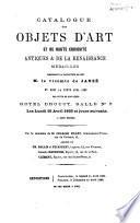Catalogue des objets d'art et haute curiosité antiques & de la Renaissance médailles