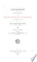 Catalogue des oeuvres imprimées de Claude-François Menestrier