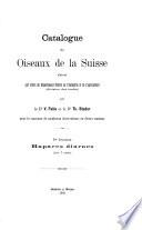 Catalogue des oiseaux de la Suisse