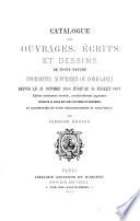 Catalogue des ouvrages, écrits et dessins de toute nature poursuivis, suprimés ou condamnés depuis le 21 oct. 1814 jusqu'au 31 juillet 1877
