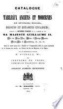 Catalogue des tableaux anciens et modernes de diverses écoles, dessins et estampes encadrés