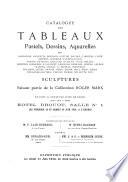 Catalogue des tableaux, pastels, dessins, aquarelles par Aman-Jean ..., sculptures faisant partie de la Collection Roger Marx et dont la vente par suite de décès aura lieu à Paris, Hôtel Drouot, salle no 1, les vendredi 12 et samedi 13 juin 1914, à 2 heures