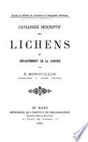 Catalogue descriptif des lichens du département de la Sarthe