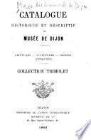 Catalogue descriptif des objets d'art