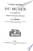 Catalogue descriptif du musèe de la ville de Gand