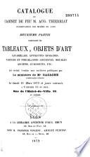 Catalogue du cabinet de M. Augustin Thierriat