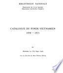 Catalogue du fonds vietnamien