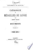 Catalogue du médaillier de Savoie