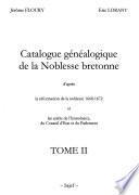 Catalogue généalogique de la noblesse bretonne