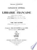 Catalogue général de la librairie française: 1916-1918