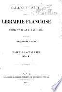 Catalogue général de la librairie française: 1922-1925. Tables des matières