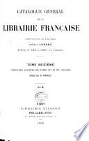Catalogue général de la librairie française