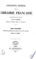 Catalogue général de la librairie française