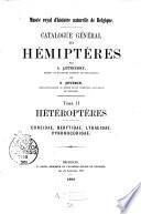Catalogue général des Hémiptères