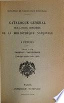 Catalogue général des livres imprimés: auteurs - collectivités-auteurs - anonymes, 1960-1964