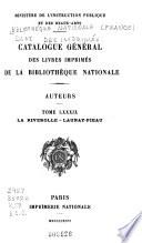 Catalogue général des livres imprimés: auteurs - collectivités-auteurs - anonymes, 1960-1964
