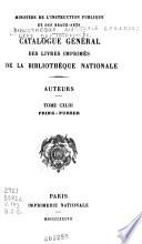 Catalogue général des livres imprimés: auteurs - collectivités-auteurs - anonymes, 1960-1964