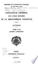 Catalogue général des livres imprimés: auteurs - collectivités-auteurs - anonymes, 1960-1964